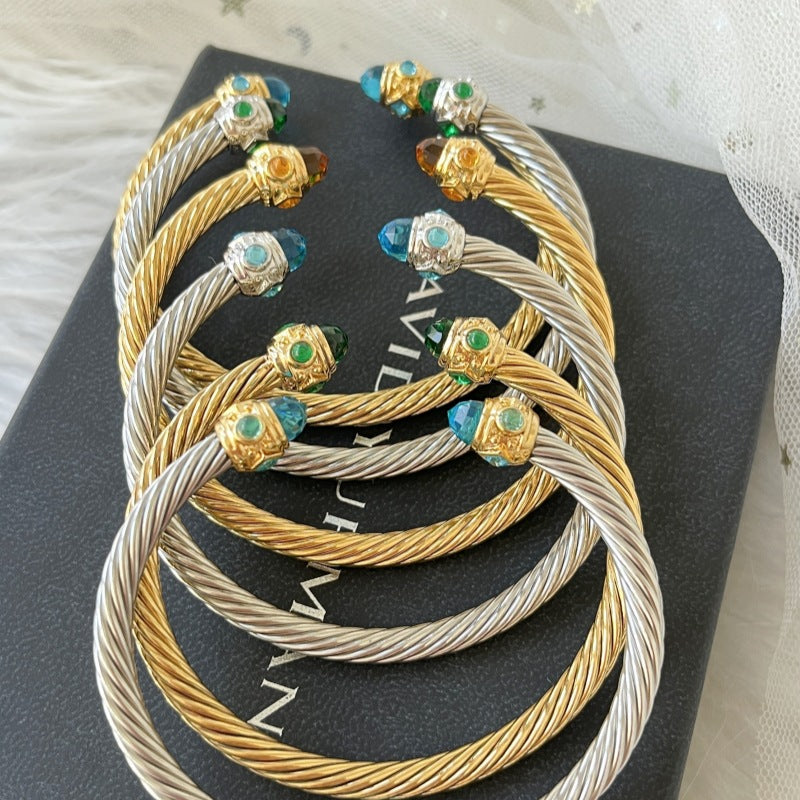 David Yurman Color Diamond Open Bangle