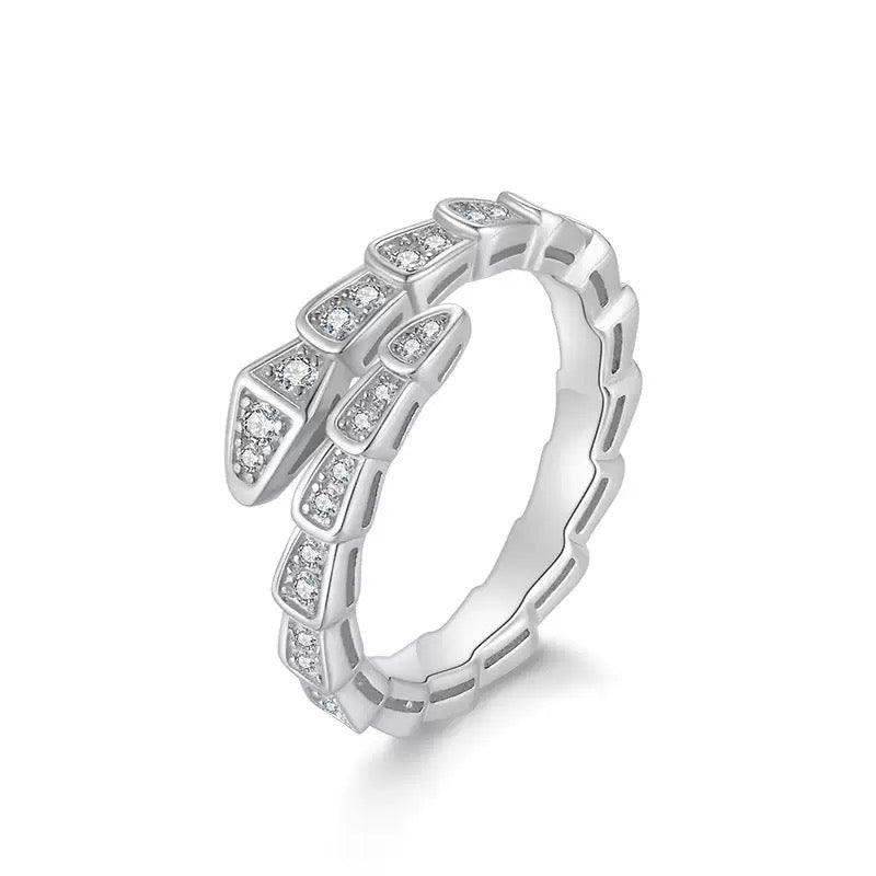 BVLG Snake Moissanite Ring