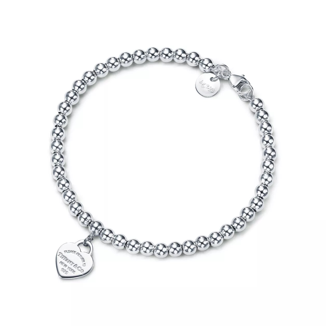 Tiffany Return to Tiffany Heart Tag Bead Bracelet