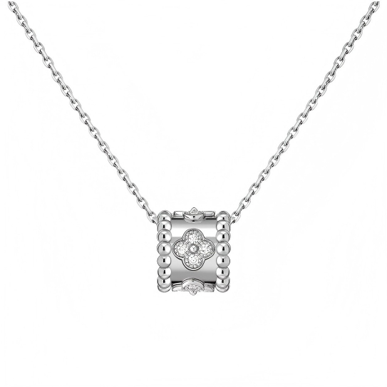 VCA Perlée Clovers Pendant Necklace